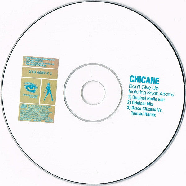 Chicane Featuring Bryan Adams : Don't Give Up (CD, Maxi)
