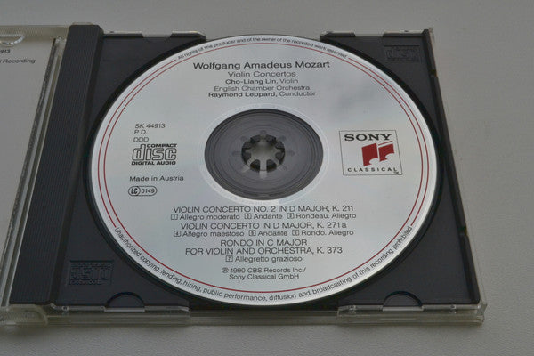 Wolfgang Amadeus Mozart  /  Cho-Liang Lin  -  English Chamber Orchestra, Raymond Leppard : Violin Concerto No. 2 • Rondo, K. 373 • Concerto, K. 271a (CD, Album)