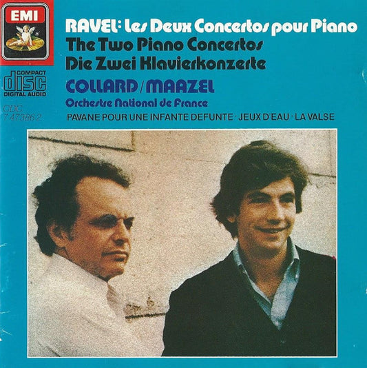 Maurice Ravel - Jean-Philippe Collard / Lorin Maazel, Orchestre National De France : Les Deux Concertos Pour Piano (CD, Comp, RM)