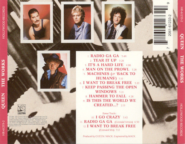 Queen : The Works (CD, Album, RM)