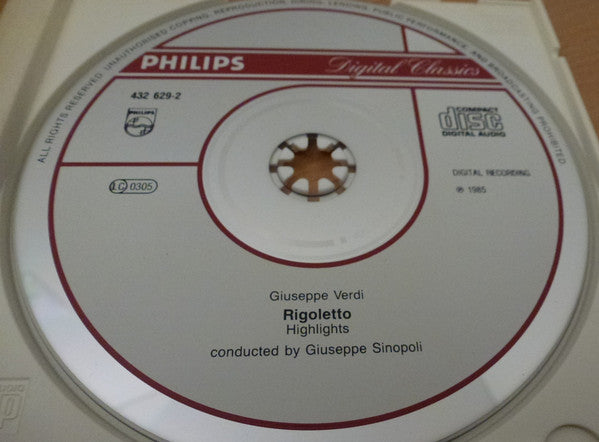 Giuseppe Verdi, Giuseppe Sinopoli : Rigoletto - Querschnitt - Highlights (CD, Comp)