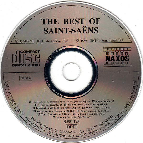 Camille Saint-Saëns : The Best Of Saint-Saëns (CD, Comp)