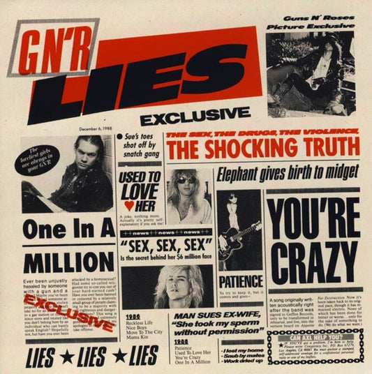 Guns N' Roses : G N' R Lies (CD, Album, RE)