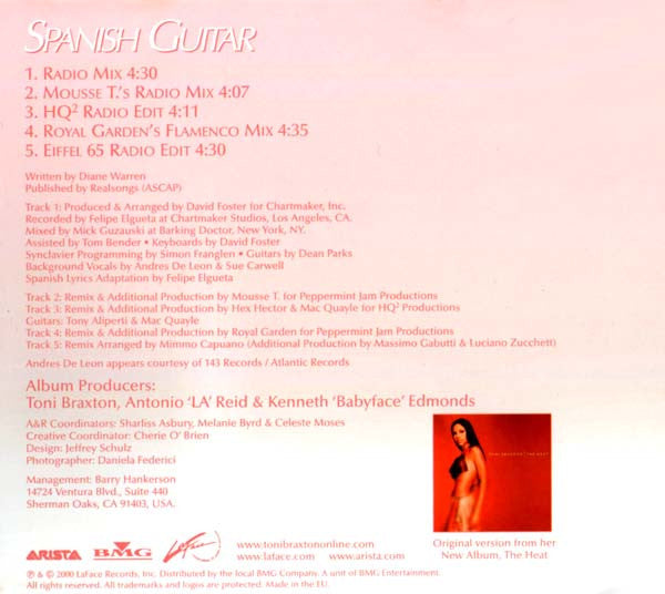 Toni Braxton : Spanish Guitar (CD, Maxi)
