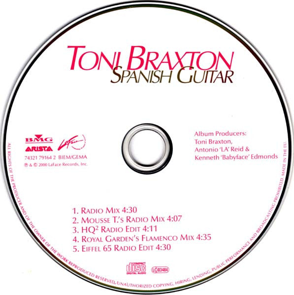 Toni Braxton : Spanish Guitar (CD, Maxi)