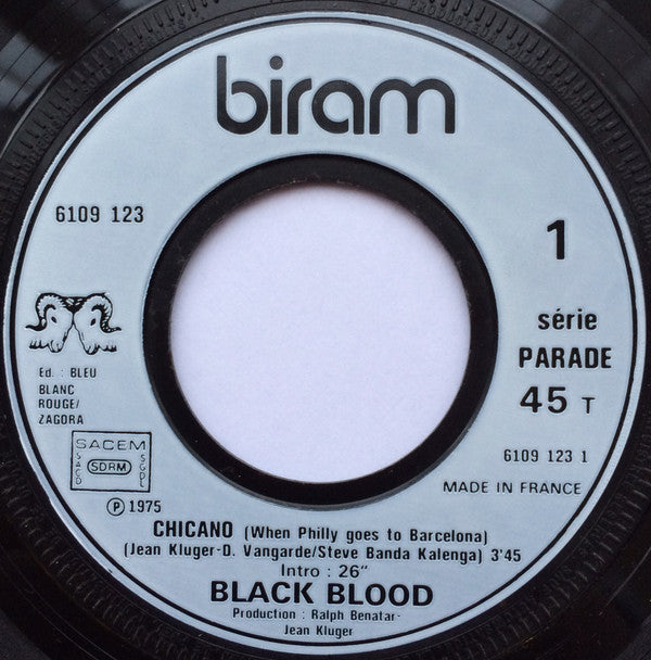 Black Blood (2) : Chicano b/w Avenue Louise (7", Single)