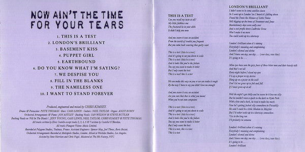 Wendy James : Now Ain't The Time For Your Tears (CD, Album)