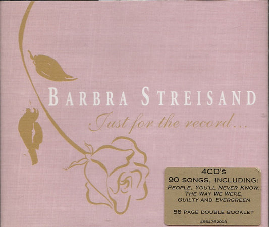 Barbra Streisand : Just For The Record... (4xCD, Comp + Box, RE)