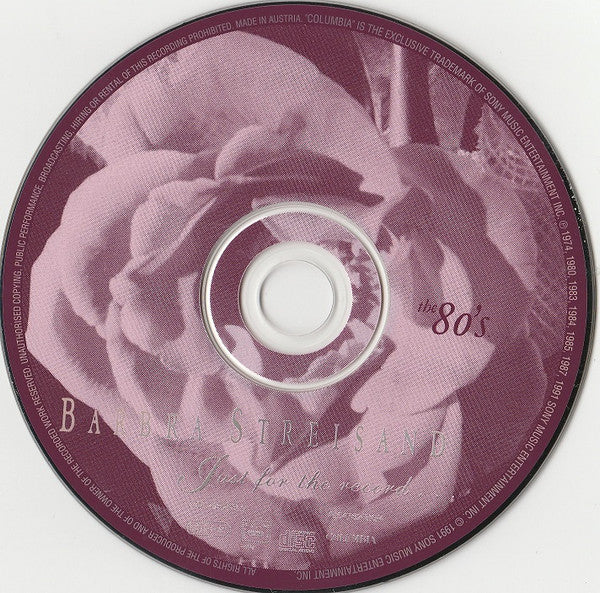 Barbra Streisand : Just For The Record... (4xCD, Comp + Box, RE)