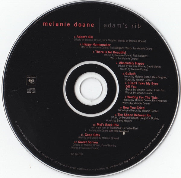 Melanie Doane : Adam's Rib (CD, Album)
