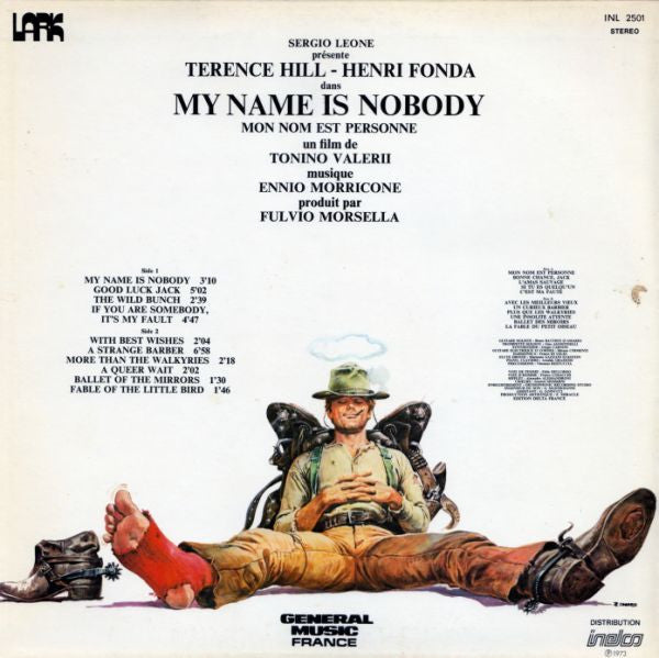 Ennio Morricone : Bande Originale Du Film "My Name Is Nobody" = Mon Nom Est Personne (LP, Album)