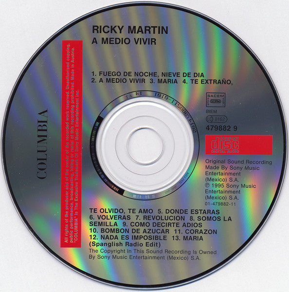 Ricky Martin : A Medio Vivir - Limited Edition (CD, Album + CD + Ltd)