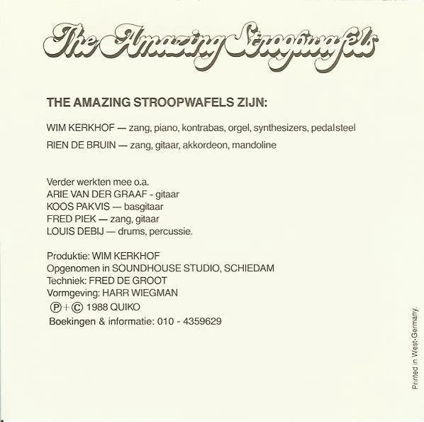 The Amazing Stroopwafels : The Amazing Stroopwafels (CD, Comp)