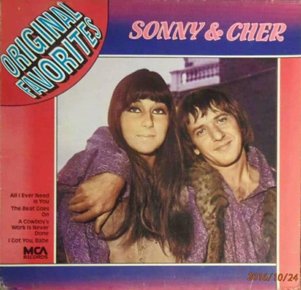 Sonny & Cher : Original Favorites (LP, Comp, RE)
