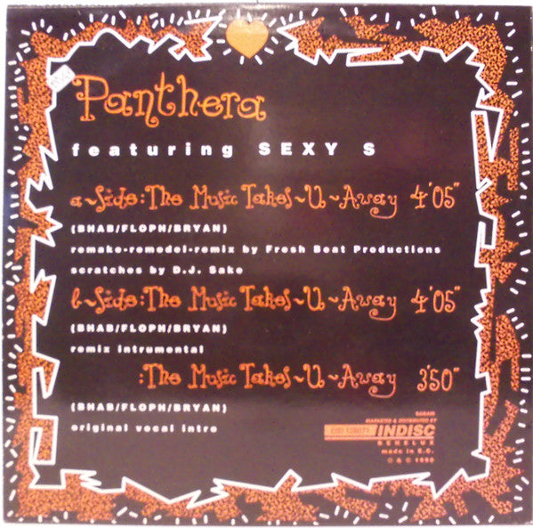 Panthera (2) Featuring Sexy S : Music Takes You Away (Remake-Remodel-Remix) (12")