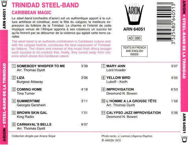The Esso Trinidad Steel Band : Magie Caraïbe (CD, Album, RE)