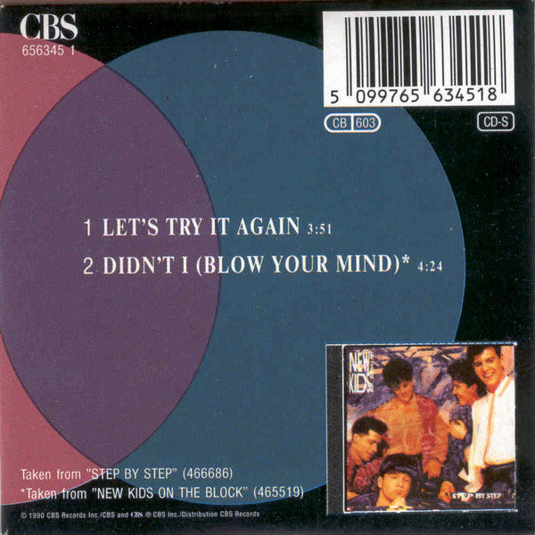 New Kids On The Block : Didn't I (Blow Your Mind) / Let's Try It Again (CD, Mini, Single)