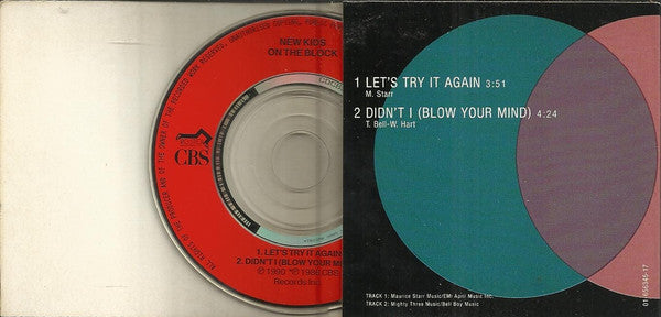 New Kids On The Block : Didn't I (Blow Your Mind) / Let's Try It Again (CD, Mini, Single)