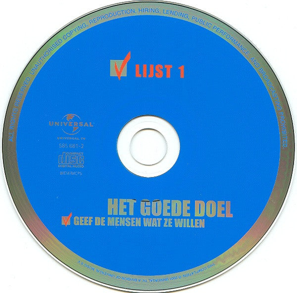 Het Goede Doel : Geef De Mensen Wat Ze Willen (2xCD, Comp)