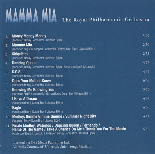 Royal Philharmonic Orchestra : Mamma Mia (CD, Album)