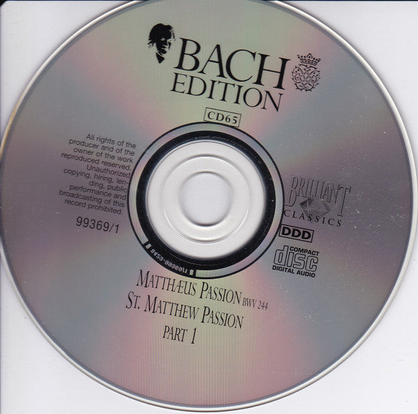 Johann Sebastian Bach : Passions = Passionen (9xCD + Box)