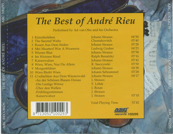 Ad Van Olm And His Orchestra : The Best Of André Rieu (CD, Comp)