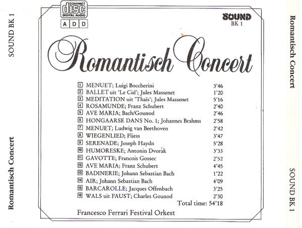 Orchester Ennio Francesco Ferrari : Romantisch Concert (CD)