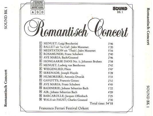 Orchester Ennio Francesco Ferrari : Romantisch Concert (CD)