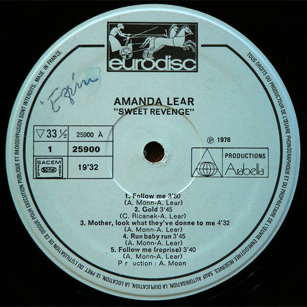 Amanda Lear : Sweet Revenge (LP, Album, P/Mixed, Gat)