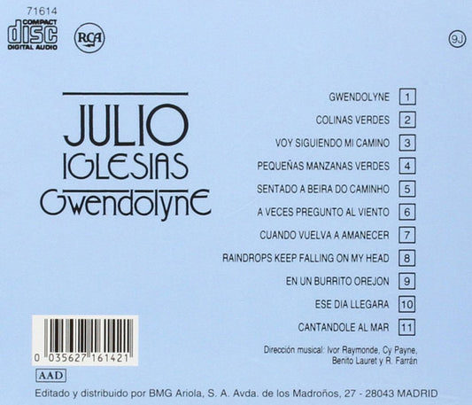 Julio Iglesias : Gwendolyne (CD, Album, RE)