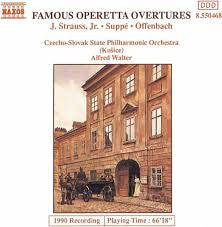 Johann Strauss Jr. / Franz von Suppé / Jacques Offenbach / Czecho-Slovak State Philharmonic Orchestra (Kosice), Alfred Walter : Famous Operetta Overtures (CD, RE)