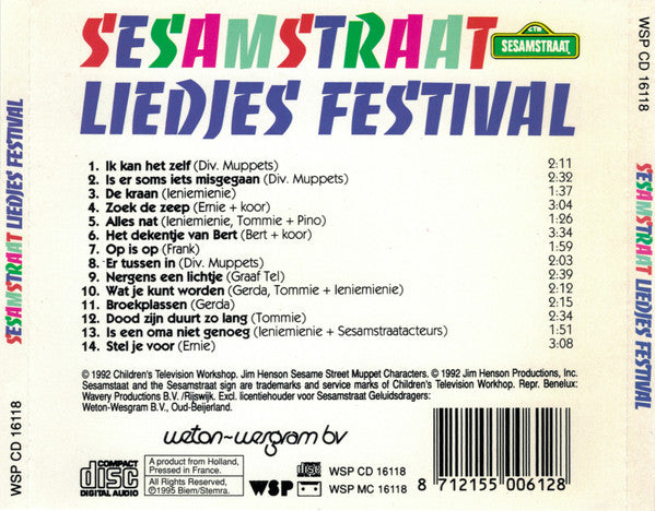 Sesamstraat : Liedjes Festival (CD, Album)