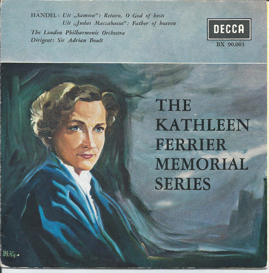 Kathleen Ferrier : Kathleen Ferrier Memorial Series - Händel (7", EP, Mono)
