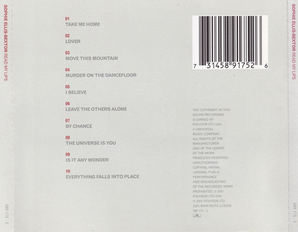 Sophie Ellis-Bextor : Read My Lips (CD, Album)