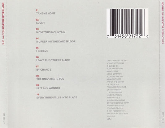 Sophie Ellis-Bextor : Read My Lips (CD, Album)