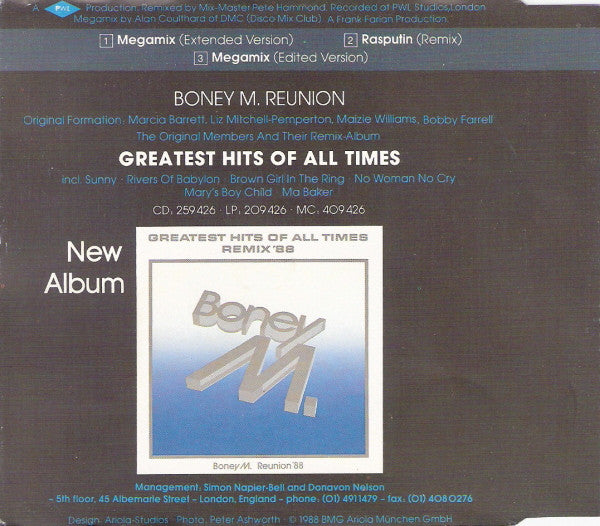 Boney M. : Megamix (CD, Maxi)