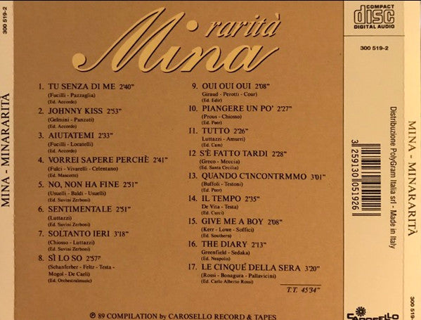 Mina (3) : Rarità (CD, Comp)