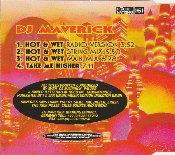 Maverick (3) : Hot & Wet / Take Me Higher (CD, Maxi)