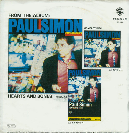 Paul Simon : Think Too Much (a) (7", Single)