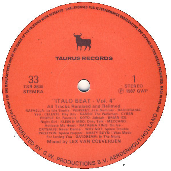 Various : Italo Beat Vol. 4 (12", S/Sided, Mixed)