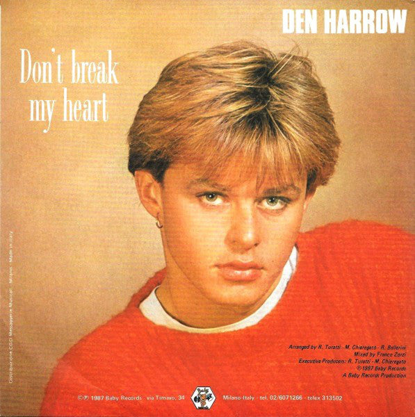 Den Harrow : Don't Break My Heart (7", Single)