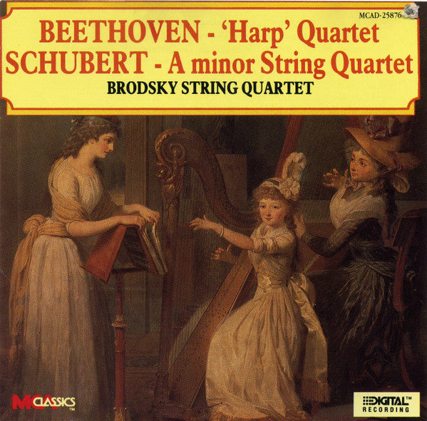 Ludwig van Beethoven, Franz Schubert / Brodsky Quartet : 'Harp' Quartet / A Minor String Quartet (CD, Album)