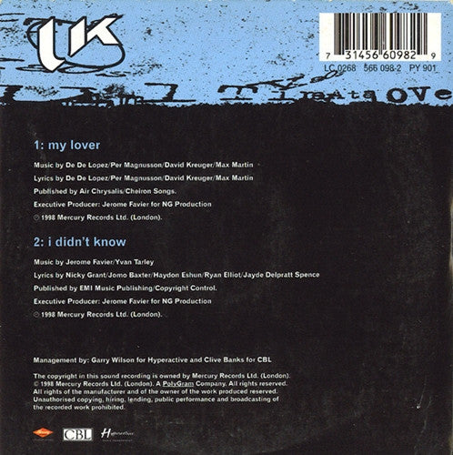 Ultimate Kaos : My Lover (CD, Single)