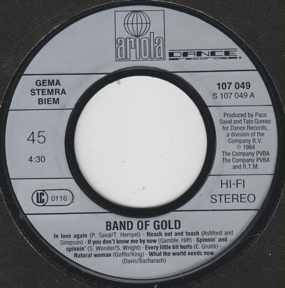 Band Of Gold : In Love Again (7", Single)