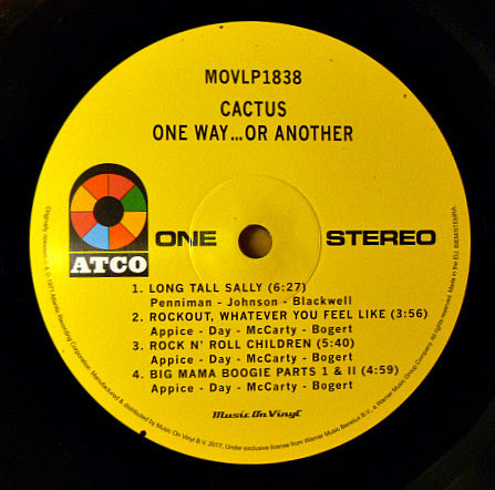 Cactus (3) : One Way...Or Another (LP, Album, RE, Gat)