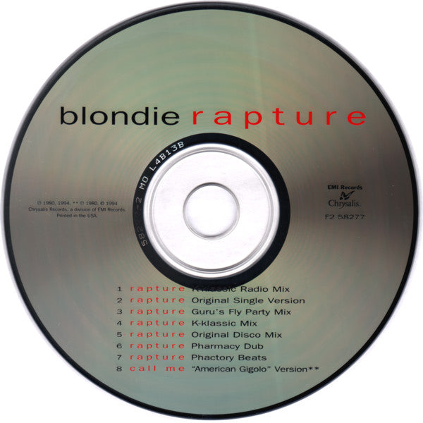 Blondie : Rapture (CD, Maxi)