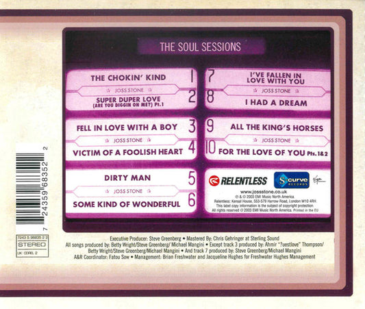 Joss Stone : The Soul Sessions (CD, Album)