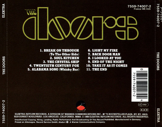 The Doors : The Doors (CD, Album, RE)