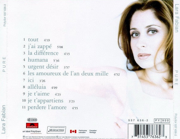 Lara Fabian : Pure (CD, Album)