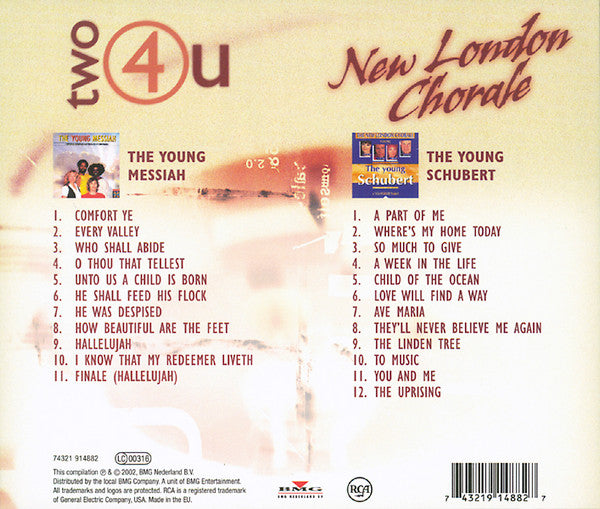 New London Chorale : The Young Messiah / The Young Schubert (CD, Album, RE + CD, Album, RE + Comp)